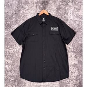 Official Stone Brewing Work Shirt XXL Mens Black Utility Button Up